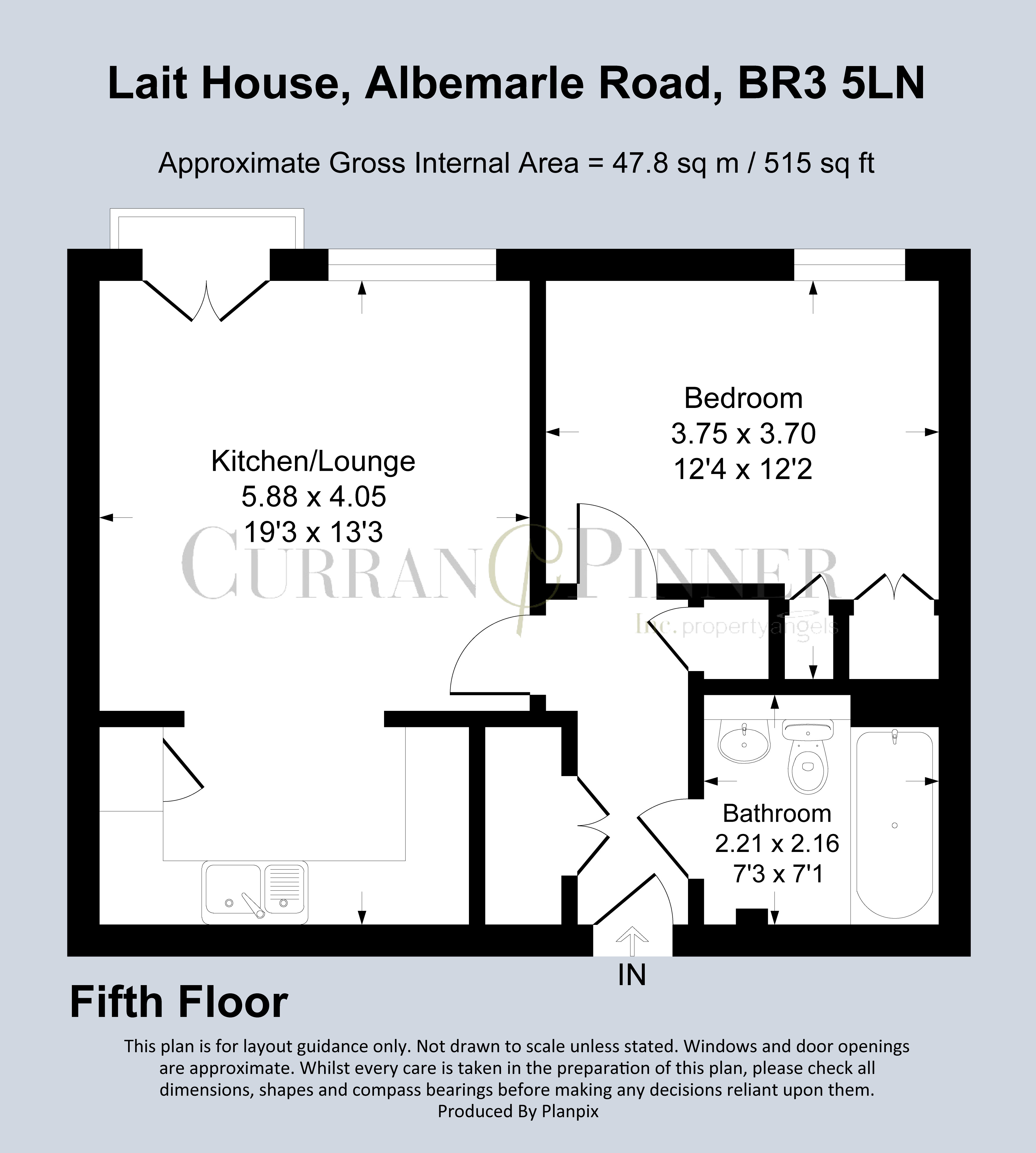 Floorplans For Lait House  1 Albemarle Road, Beckenham, Kent