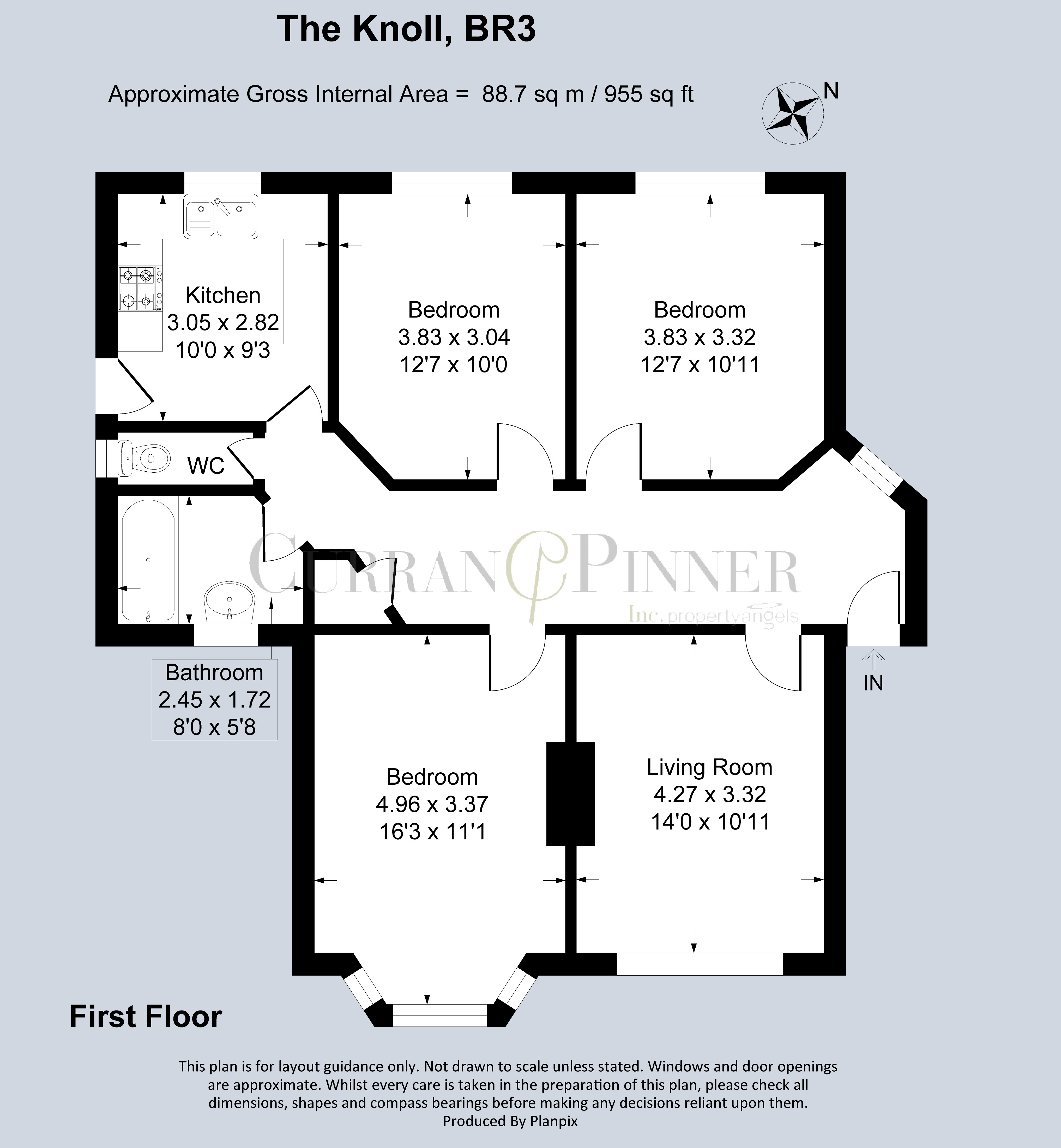 Floorplans For The Knoll, Beckenham, Kent