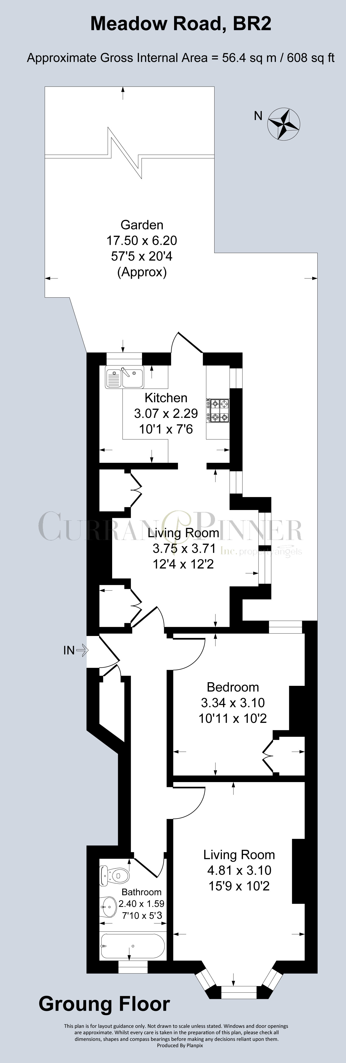 Floorplans For Meadow Road, Bromley, Kent