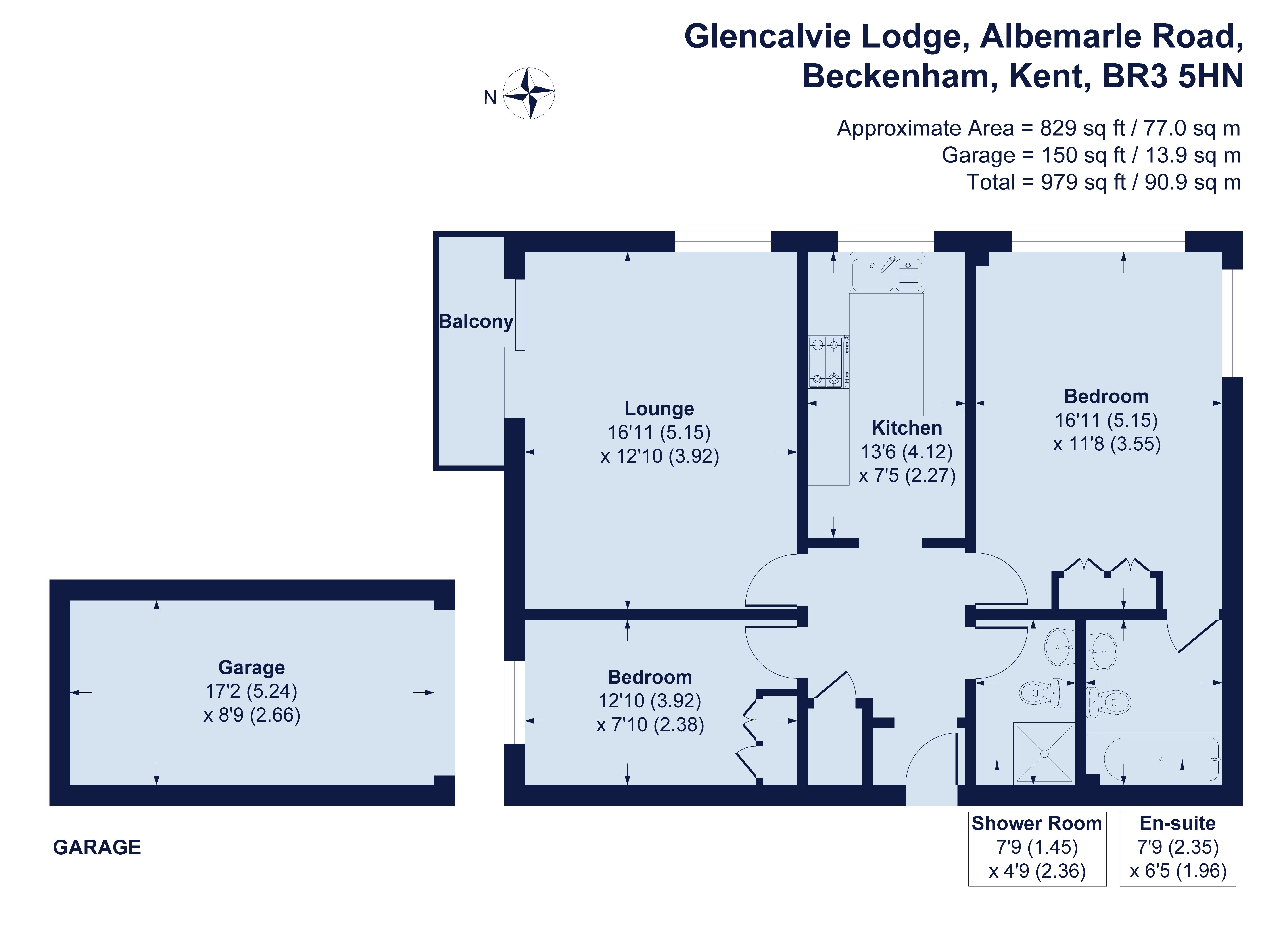 Floorplans For Albemarle Road, Beckenham, Kent