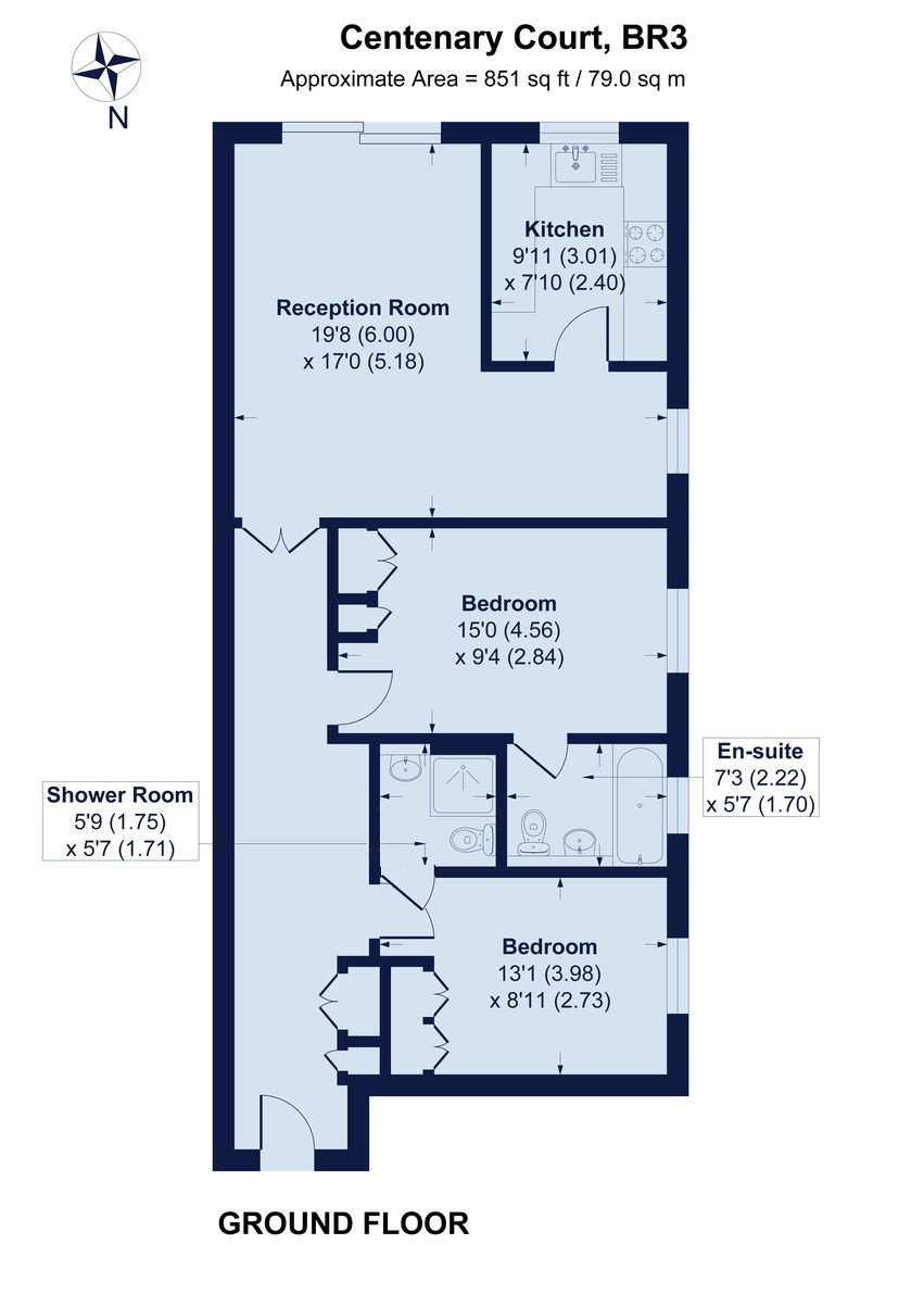 Floorplans For Albemarle Road, 60 Albemarle Road, BECKENHAM, Kent